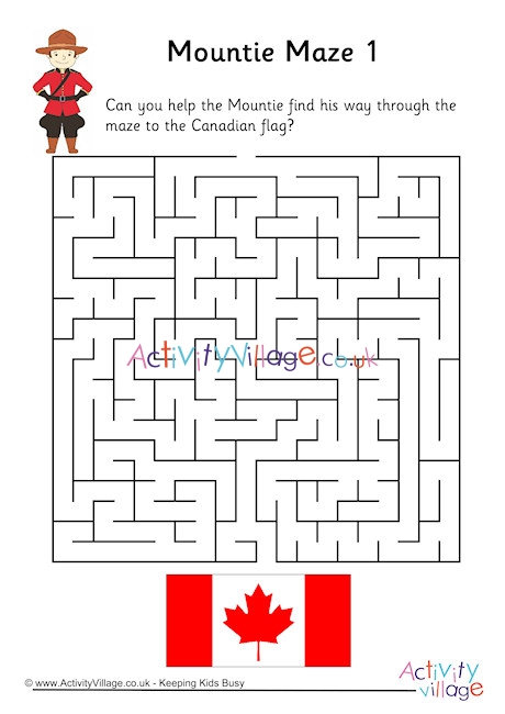 Mountie Maze 1