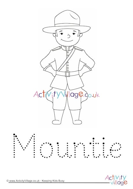 Mountie Word Tracing