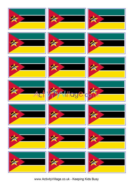 Mozambique flag printable