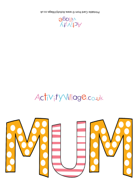 Mum card 2