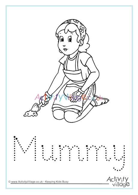 Mummy Word Tracing