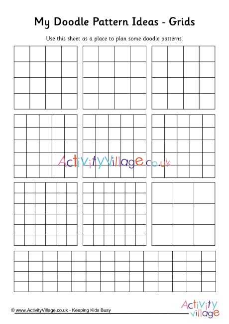 My doodle pattern ideas - grids