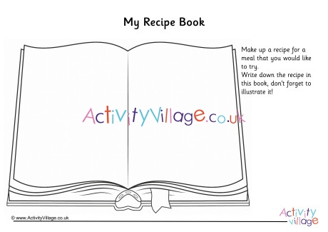My Recipe Book Worksheet