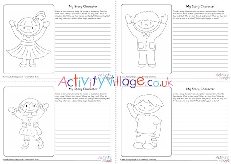 My Story Character worksheets - Children