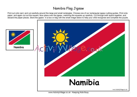 Namibia flag jigsaw