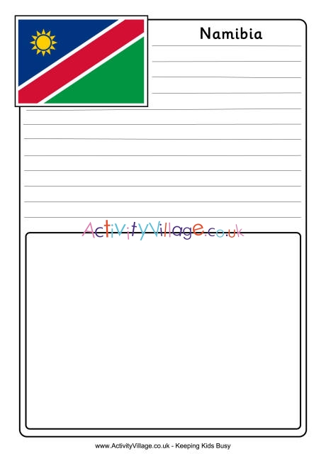 Namibia notebooking page