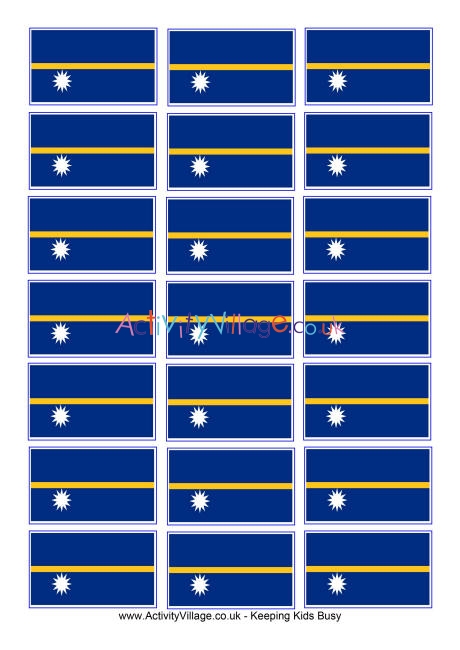 Nauru flag printable