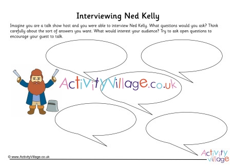 Ned Kelly Interview Worksheet