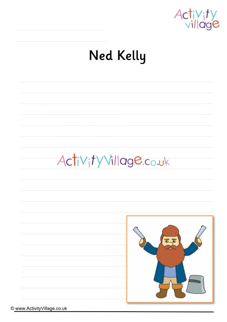 Ned Kelly writing page 