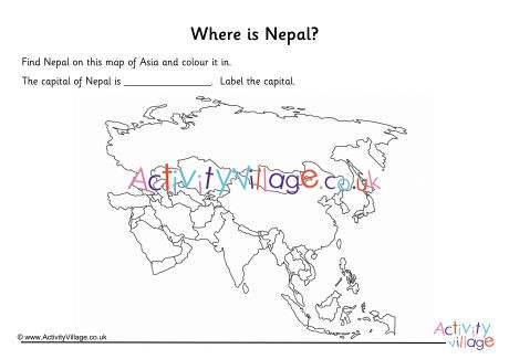 Nepal Location Worksheet