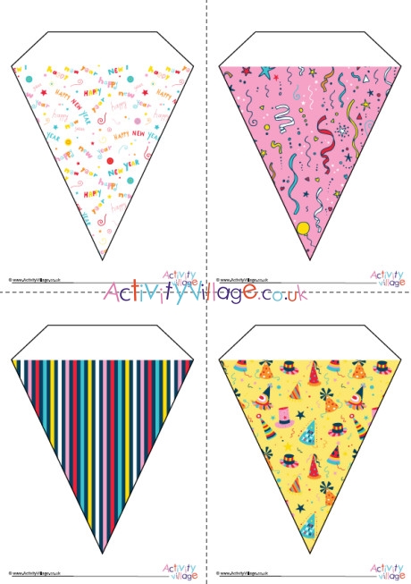 New Year Bunting Large