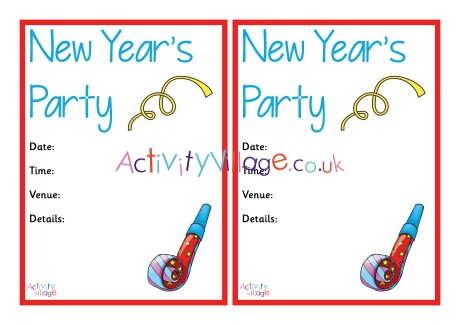 New Years Party Invitation 1
