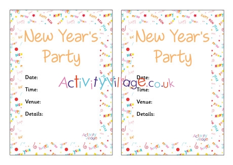 New Years Party Invitation 3