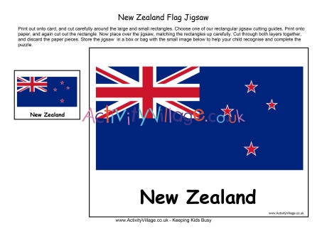 New Zealand flag jigsaw