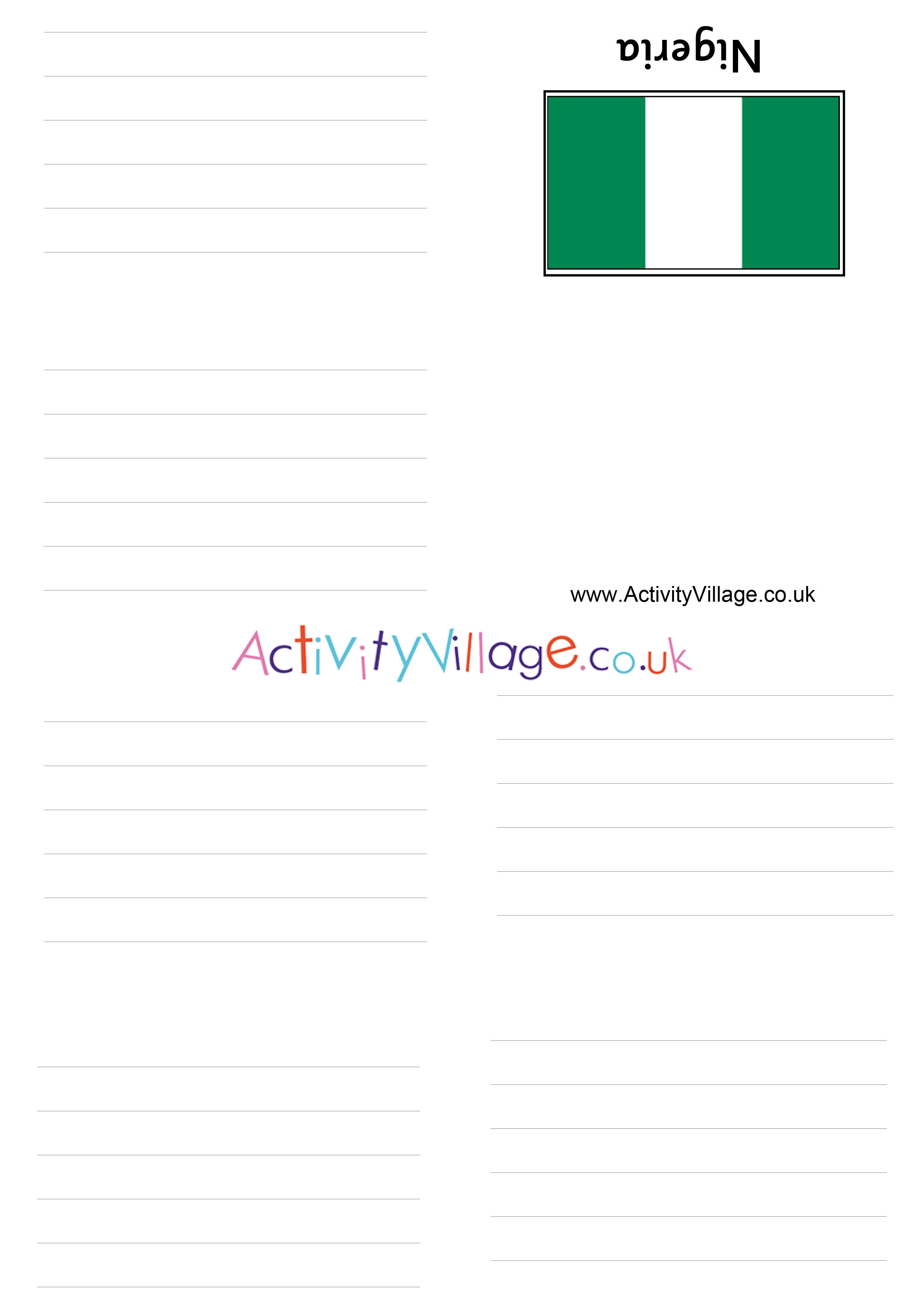 Nigeria booklet - lined