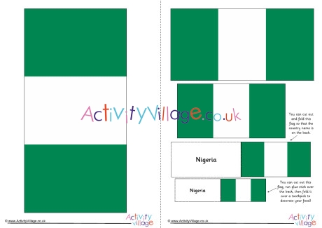 Nigeria Flag Printable