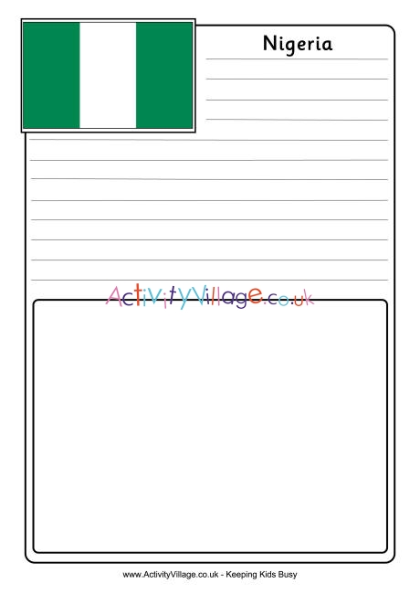 Nigeria notebooking page