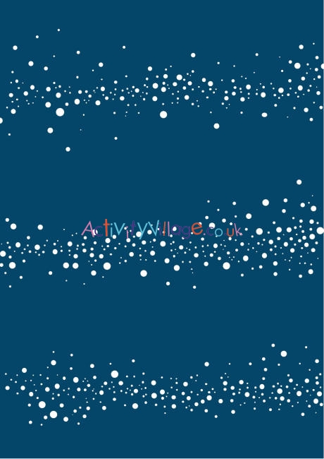 Night snow scrapbook paper