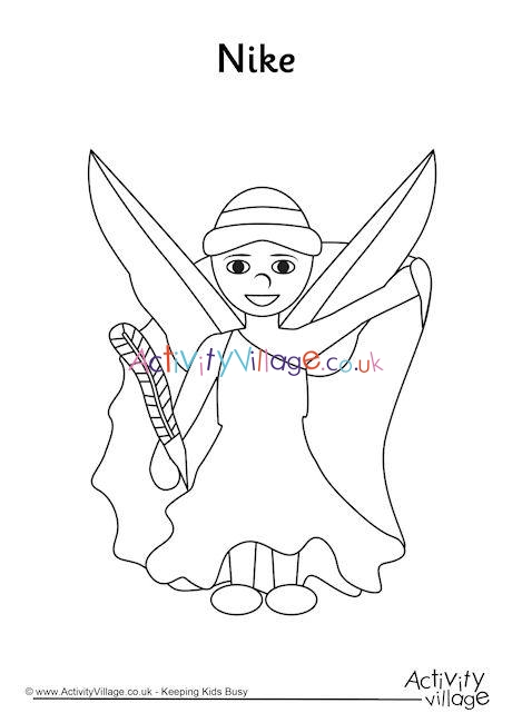 Nike Colouring Page