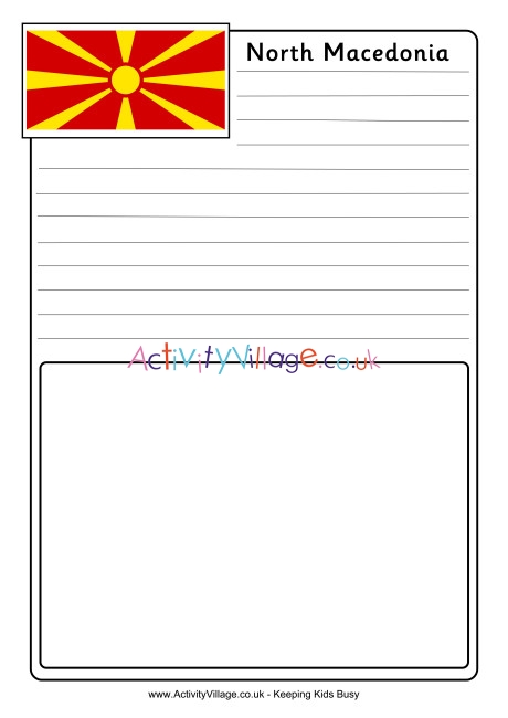 North Macedonia Notebooking Page