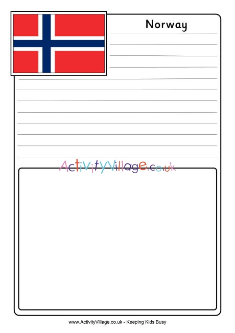 Norway notebooking page