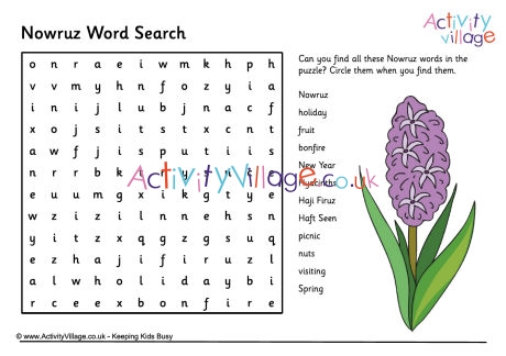 Nowruz word search 2