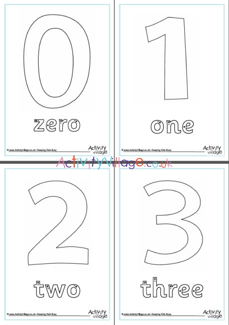 number word finger tracing worksheets 0 to 10