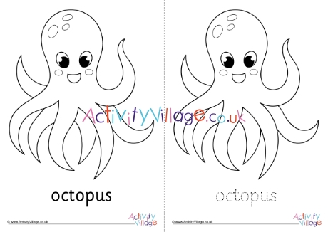 Octopus Colouring Page 2