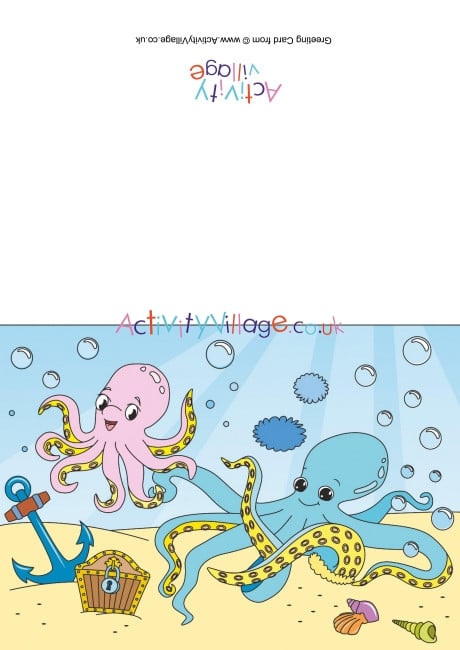 Octopus Scene Card