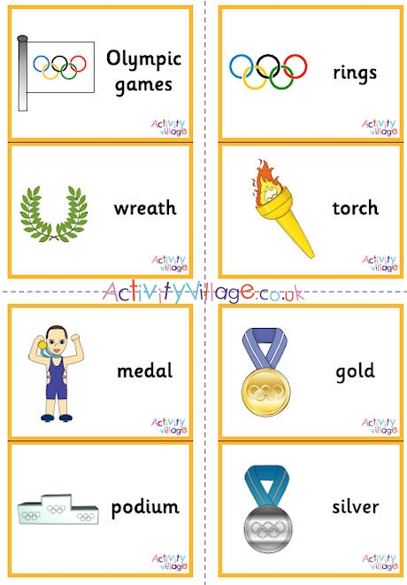 Olympic Flash Cards - Large
