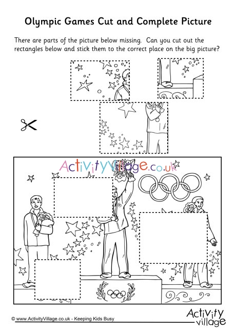 Olympic games cut and complete the picture