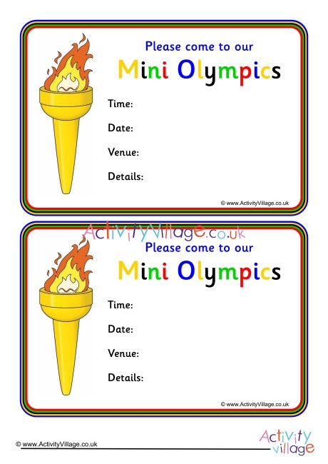Olympic Games Invitation 2