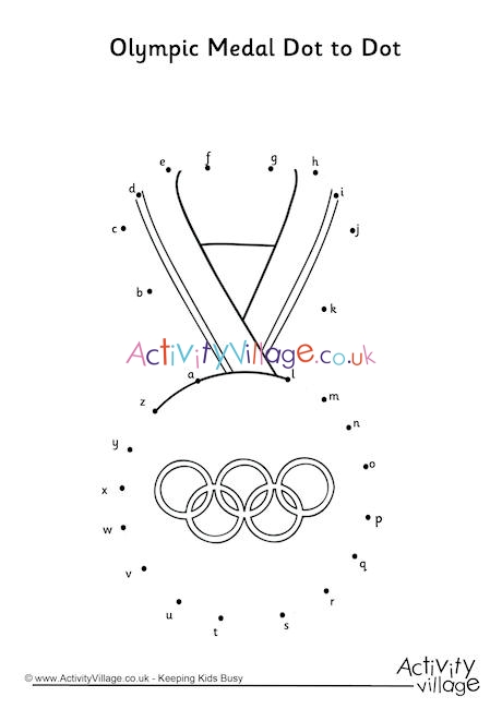 Olympic Medal Dot to Dot