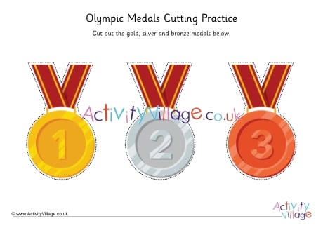 Olympic Medals Cutting Practice