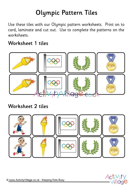 Olympic patterns tiles