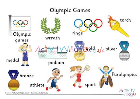  Olympic Word Mat