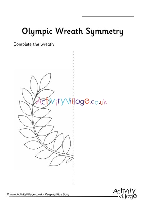 olympic wreath symmetry worksheet