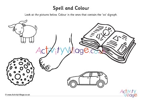 Oo Digraph Spell And Colour