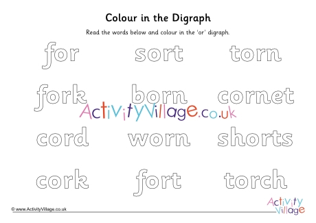 Or digraph colour in