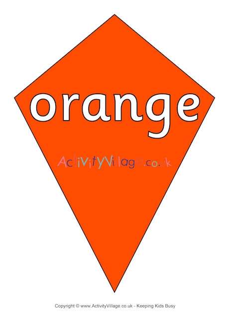 Orange kite poster