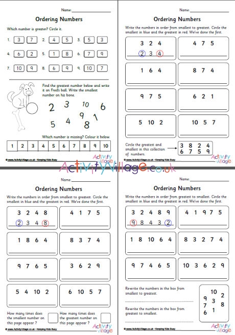ordering-numbers-1-10-worksheet