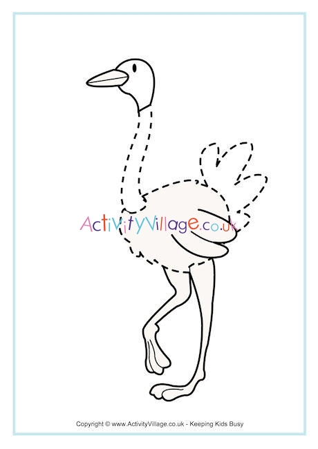Ostrich Tracing Page