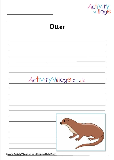 Otter Writing Page
