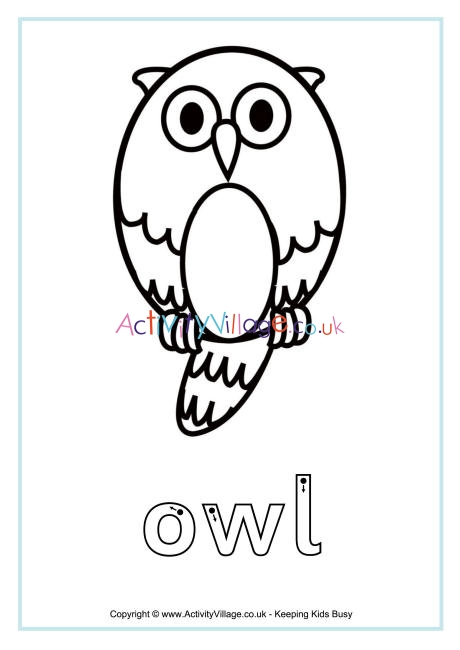 Owl finger tracing