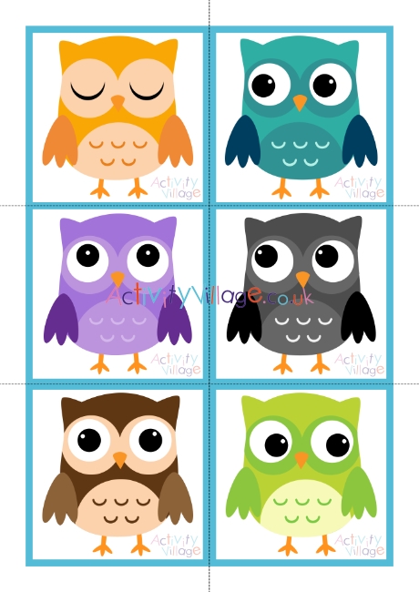 Owl Matching Cards