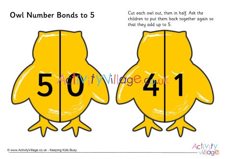 Owl number bonds to 5 digits