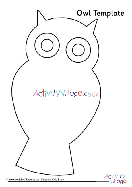 Owl Template 4