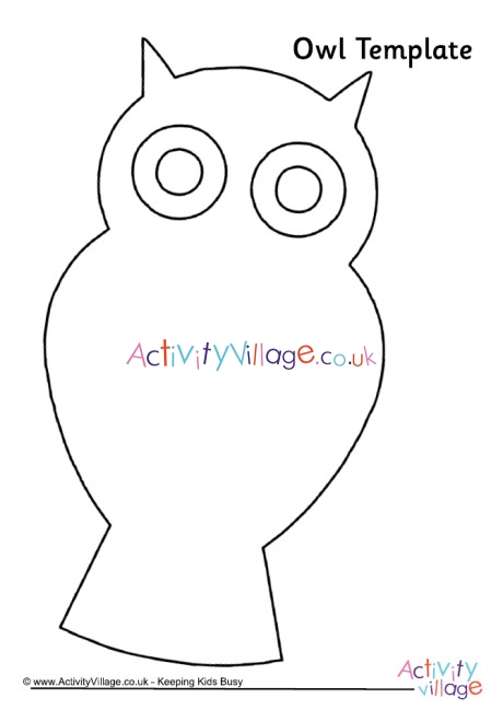 Owl template 4