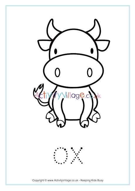 Ox tracing worksheet