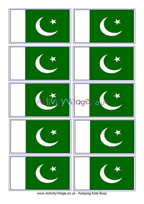 Pakistan flag printable